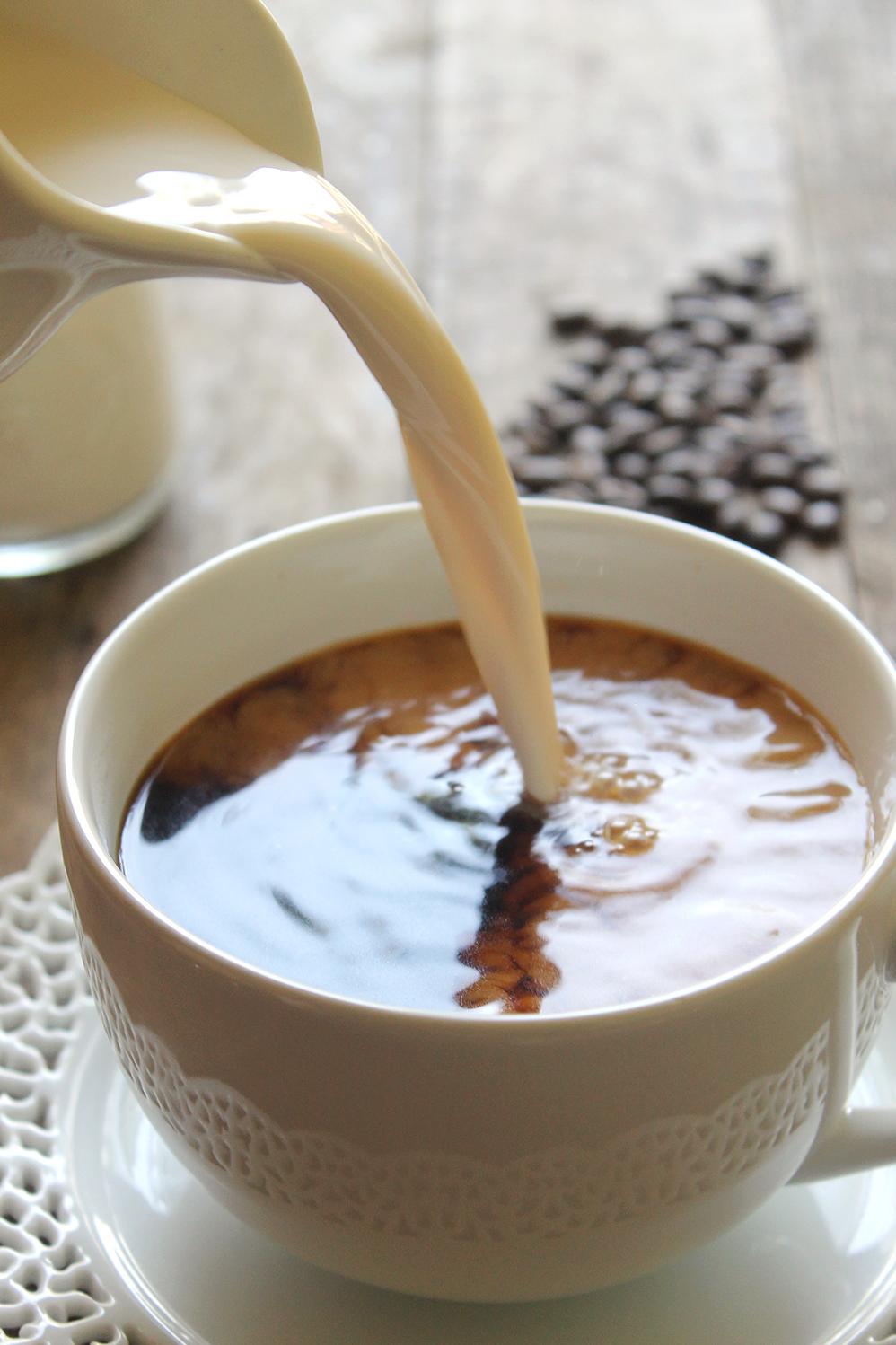  Mix up a batch of this delicious vanilla-infused creamer and store it in the fridge for a week's worth of tasty coffee.