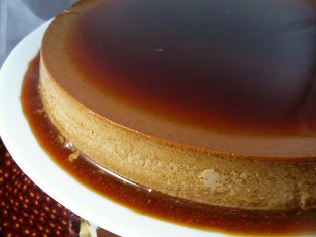  Not just any flan: this recipe is infused with the bold flavors of coffee.