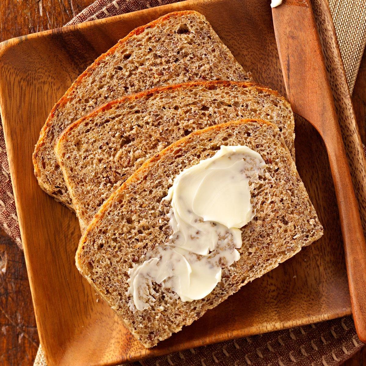  Not only is this bread tasty, but it's also a great source of fiber and omega-3s.