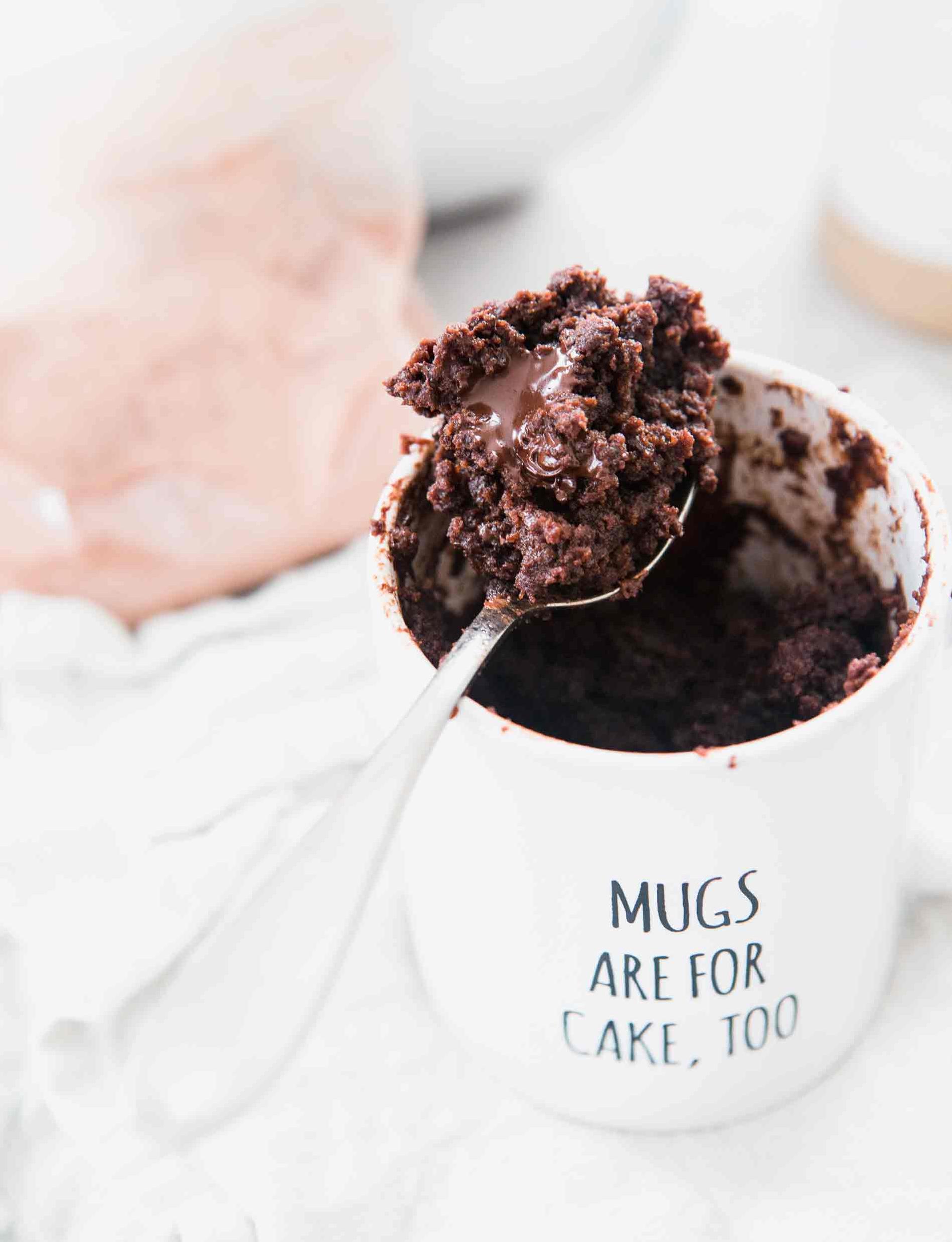 One mug, one minute, one delicious dessert