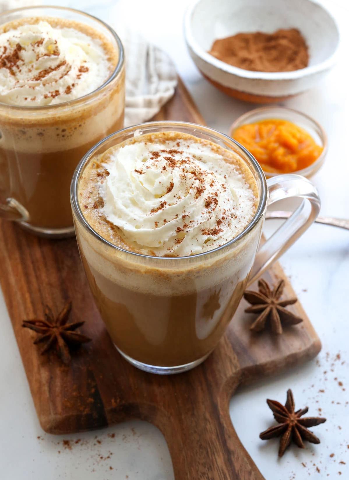  One sip of this fall-inspired beverage will transport you to a pumpkin patch