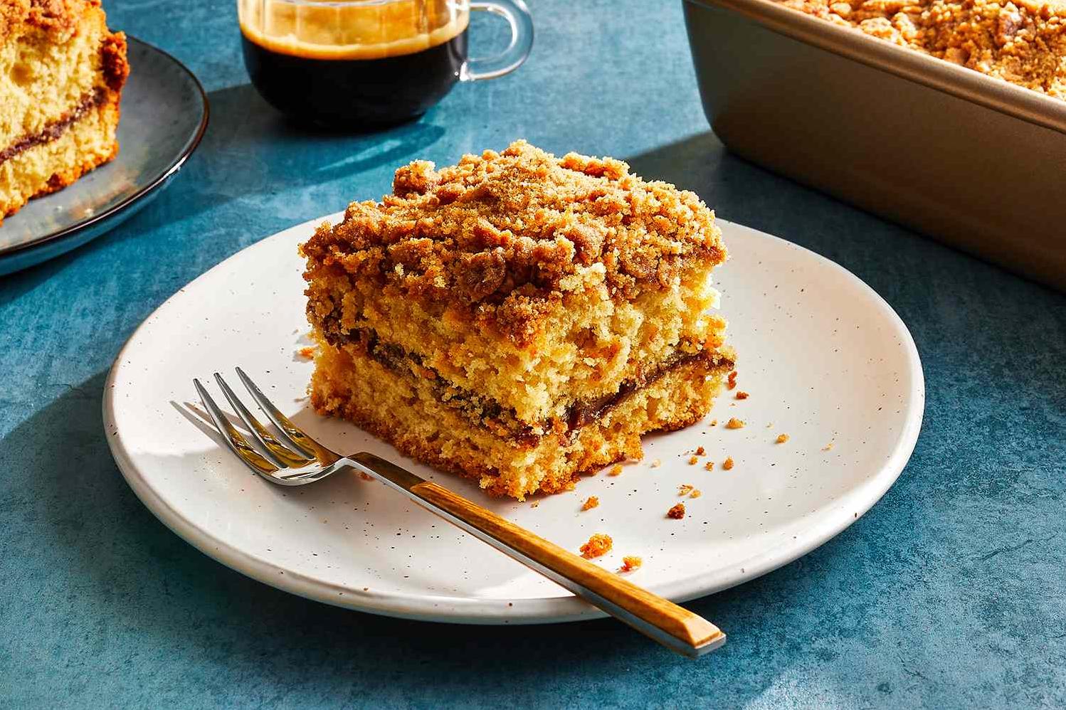  One slice of this coffee cake is enough to awaken your taste buds.