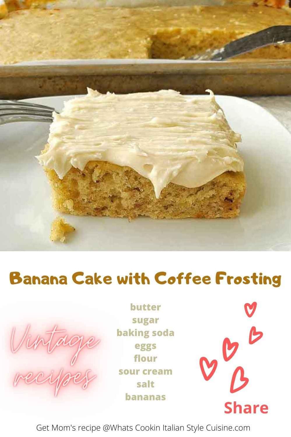  Perfect for breakfast, dessert or anytime in-between: coffee and banana sponge cake