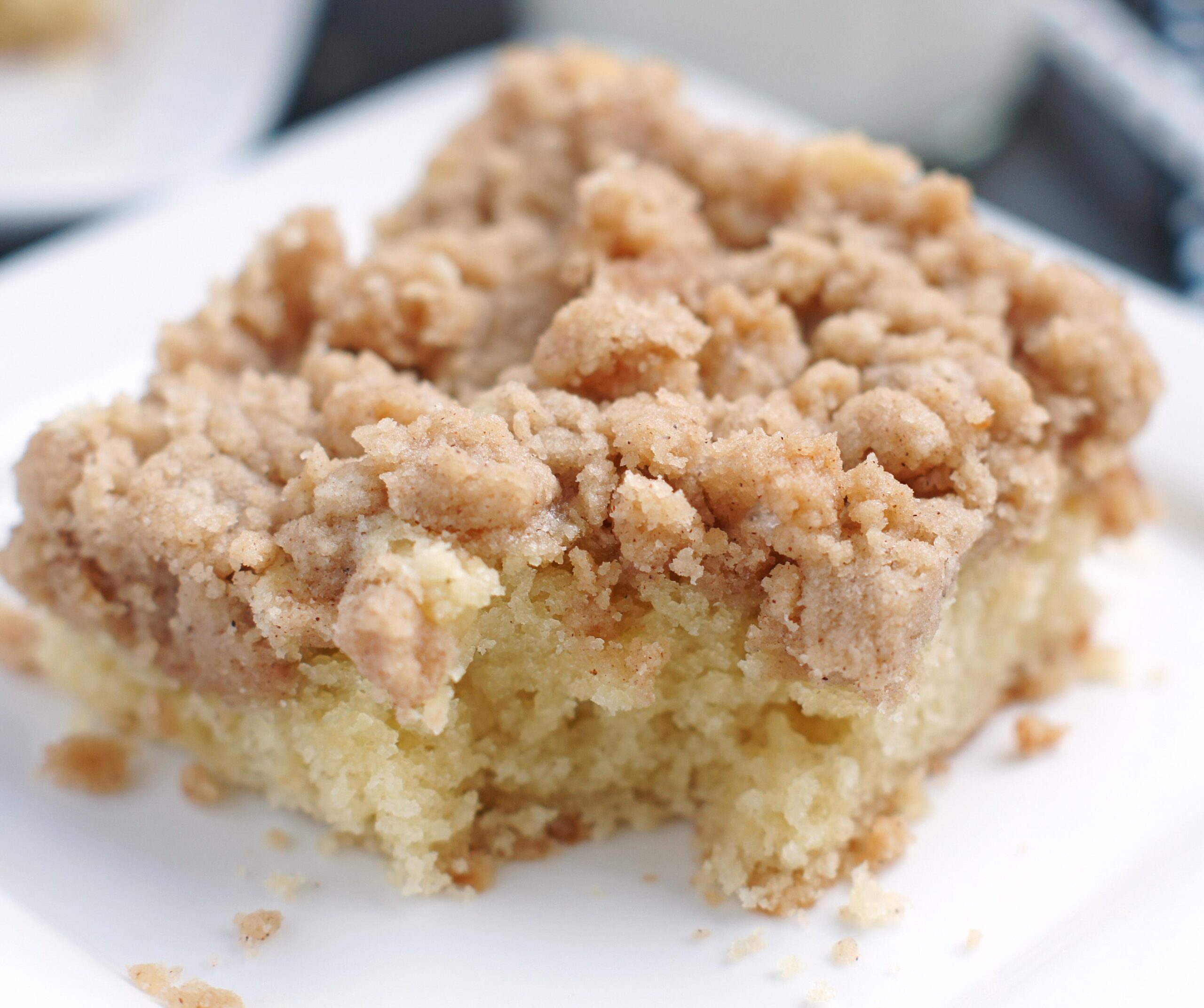  Perfect with a cup of coffee, this crumb cake will make your taste buds dance.