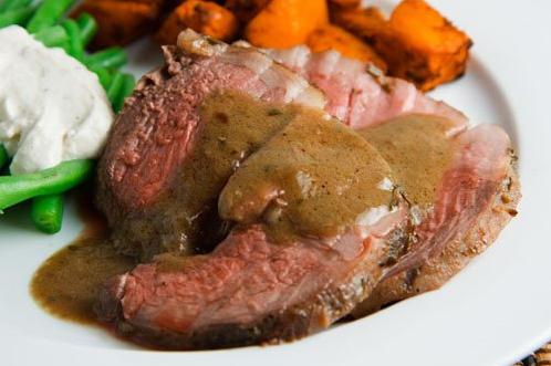 Roast Lamb With Coffee and Cream