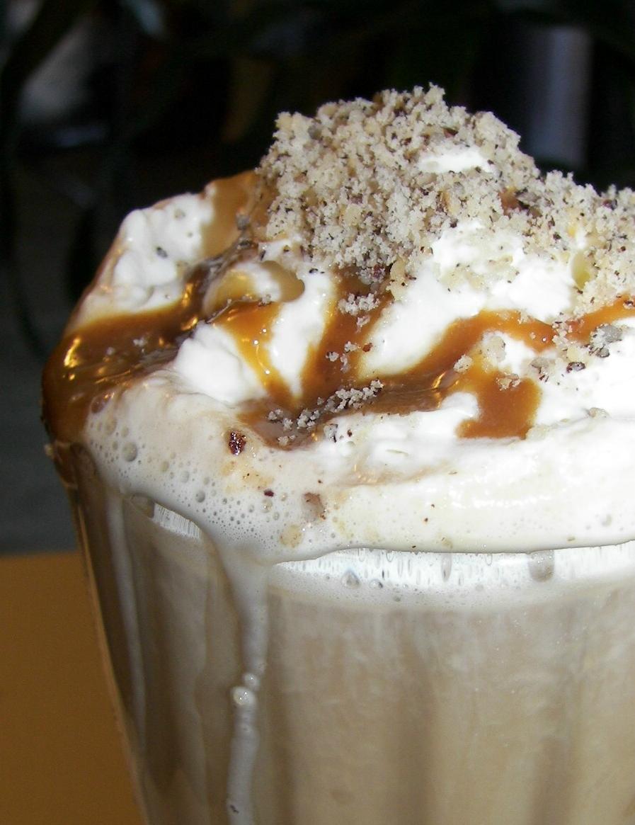  Satisfy your sweet tooth and caffeine cravings with a Hazelnut Turtle Latte