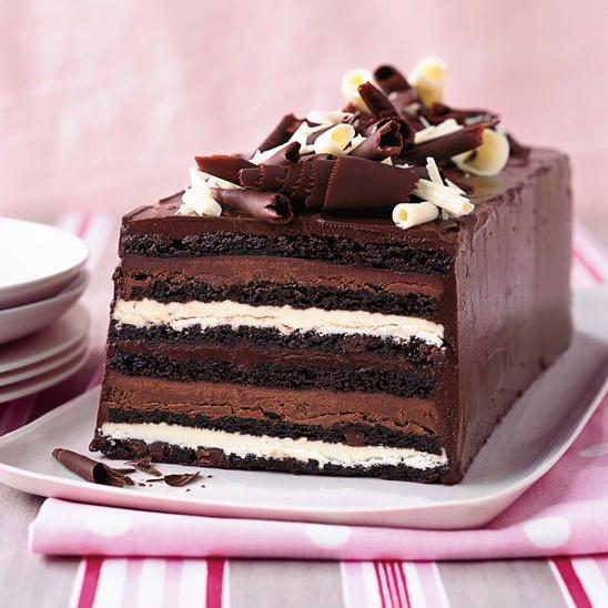  Satisfy your sweet tooth cravings with a slice of this luxurious dessert.