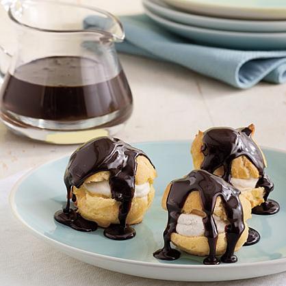  Satisfy your sweet tooth cravings with our Profiteroles with Coffee Ice Cream recipe!