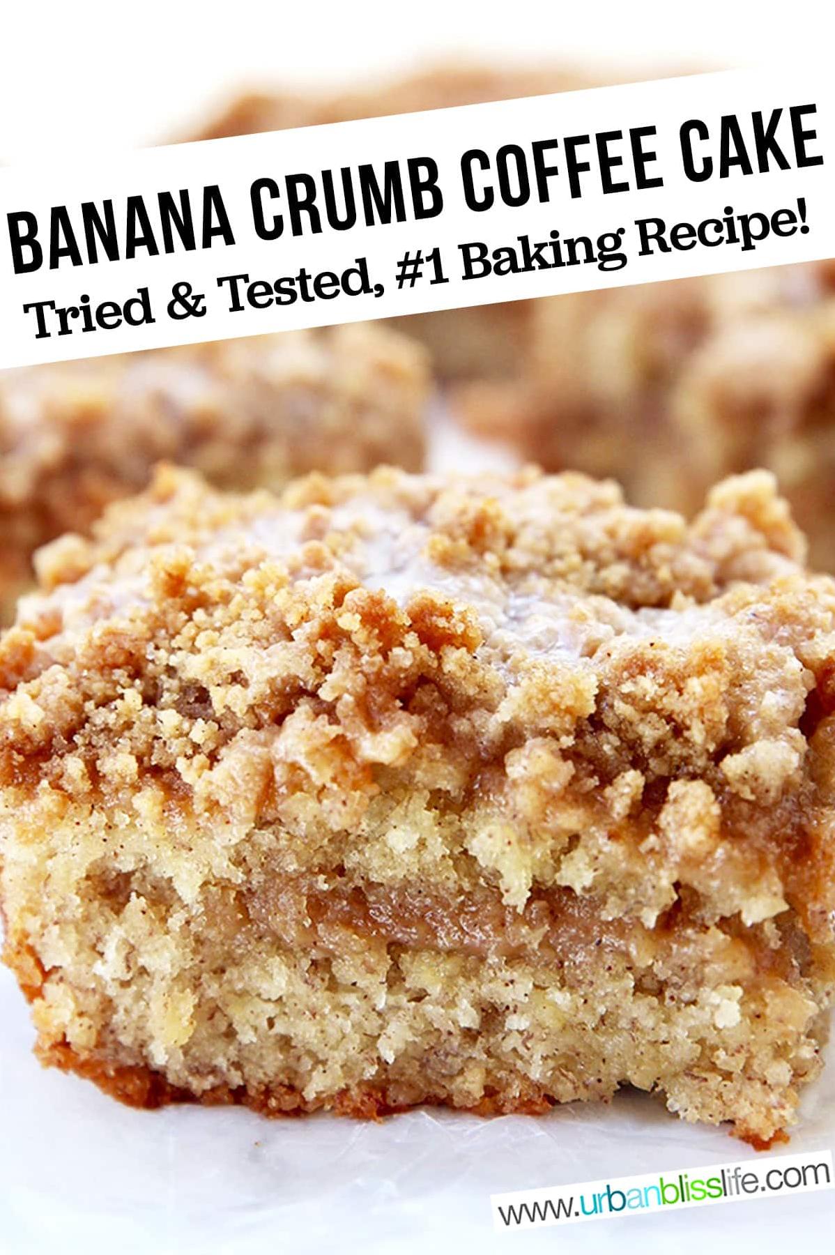  Satisfy your sweet tooth with these brown sugar and banana coffee cakes