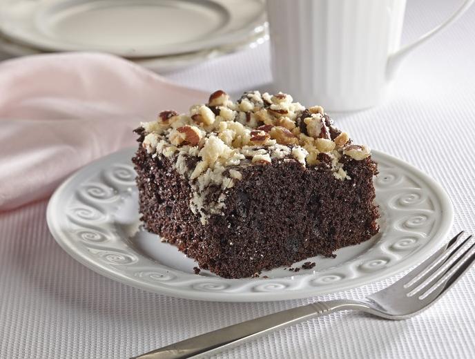  Satisfy your sweet tooth with this decadent chocolate almond coffee cake! 🍫☕