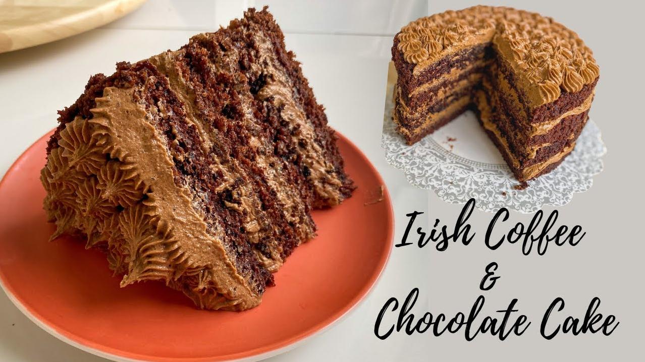  Satisfy your sweet tooth with this decadent Irish Coffee Chocolate Cake.