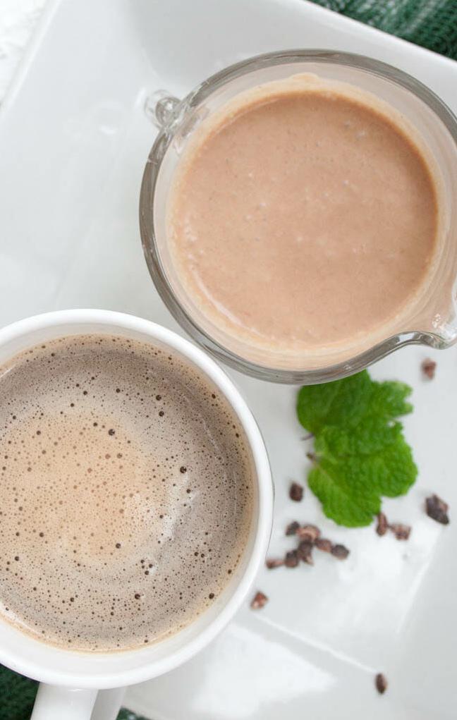  Save some cash and to add some pep in your coffee with this budget-friendly homemade mocha mint creamer.