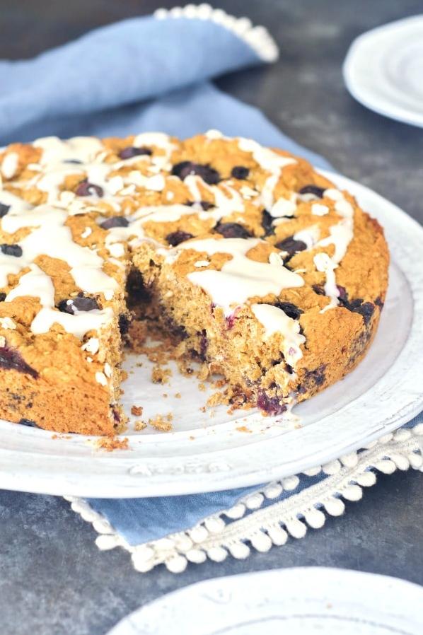  Sink your teeth into the moist, fluffy and nutty goodness of this vegan coffee cake.