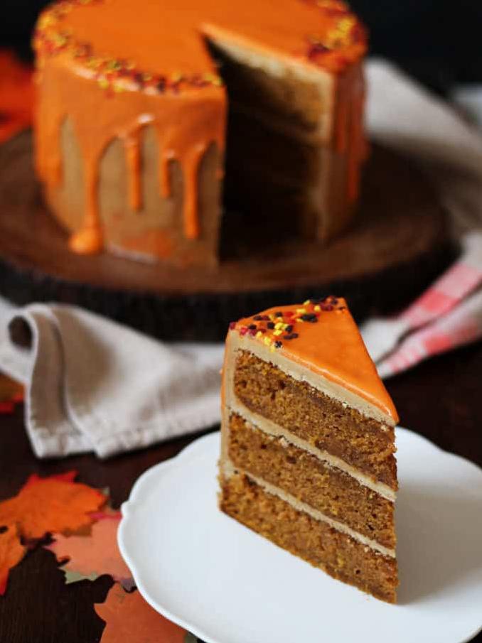  Sit back, relax, and enjoy the season with a slice of this delicious cake.