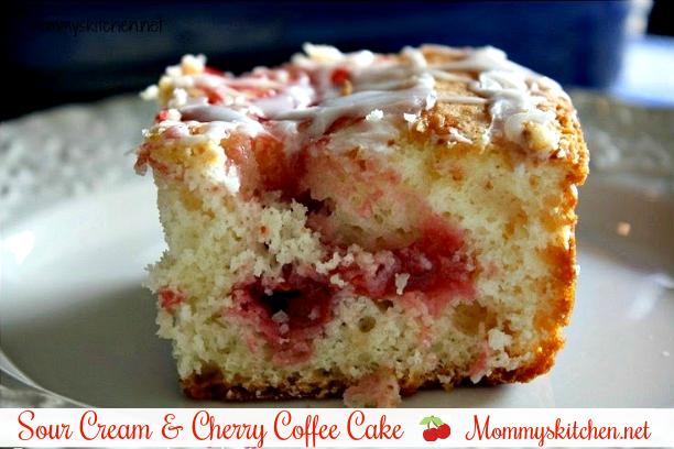 Sour Cream Cherry Coffee Cake