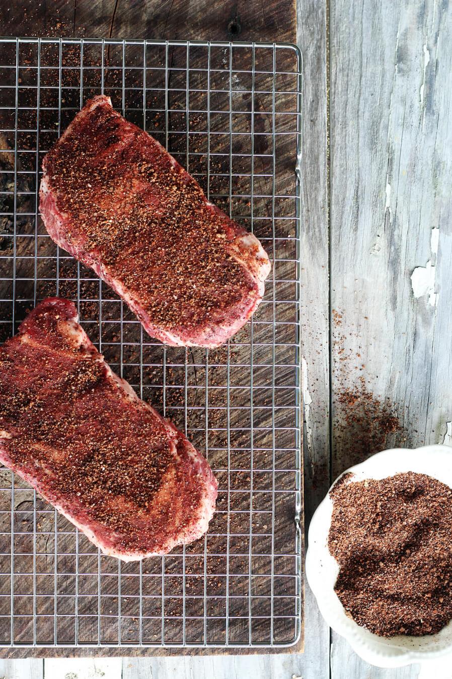  Spices and coffee come together to make the perfect balance of flavors for your meat.