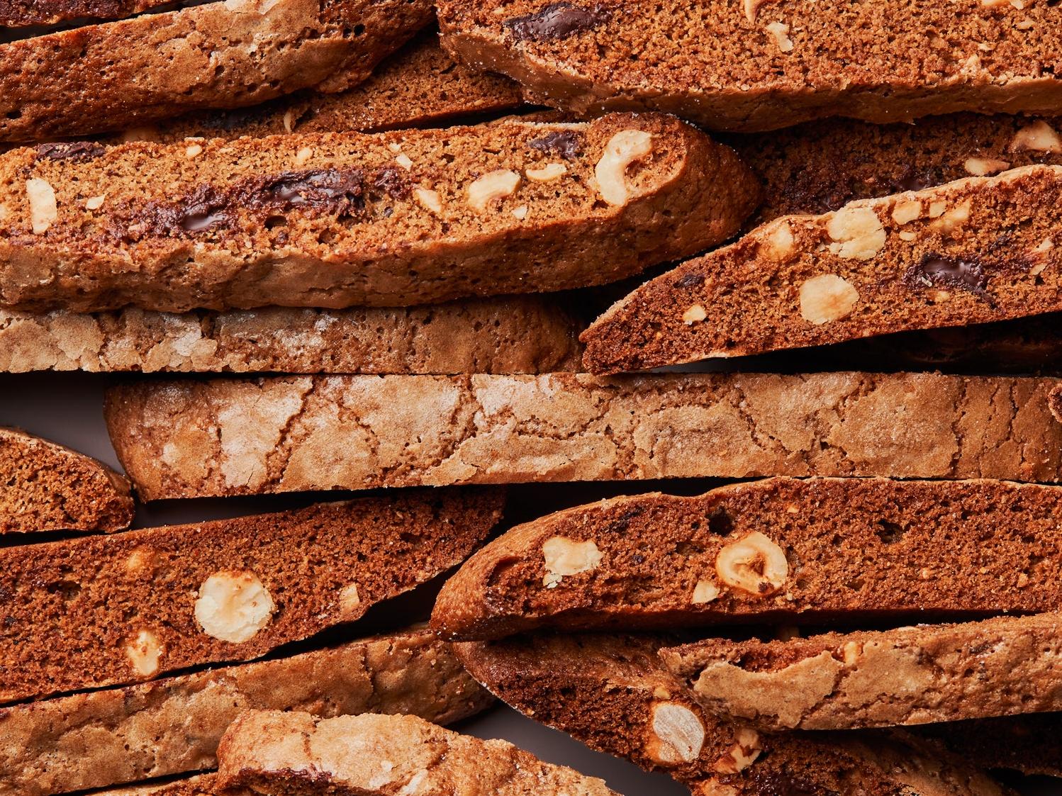  Start your day off with a sweet and nutty kick with our Coffee-Hazelnut Biscotti!