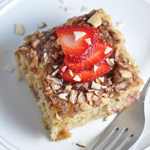 Strawberry Almond Coffee Cake
