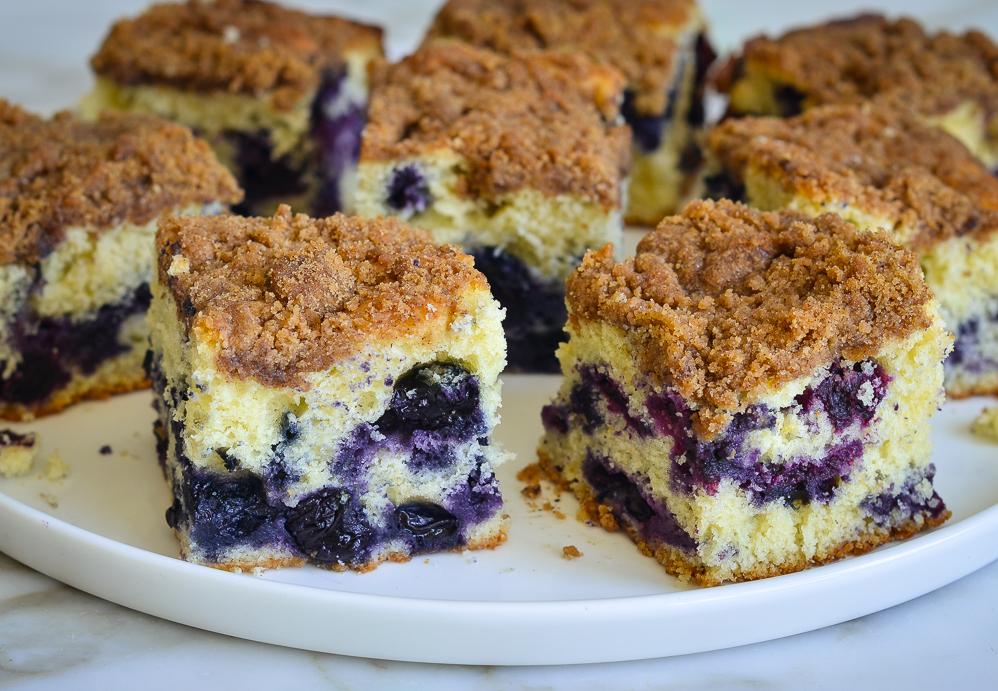  Sweet and tangy blueberries meet in this scrumptious coffee cake!