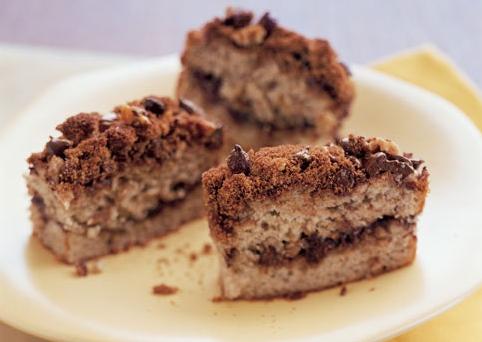  Sweet, decadent, and perfectly satisfying - this chocolate-banana coffee cake has it all!
