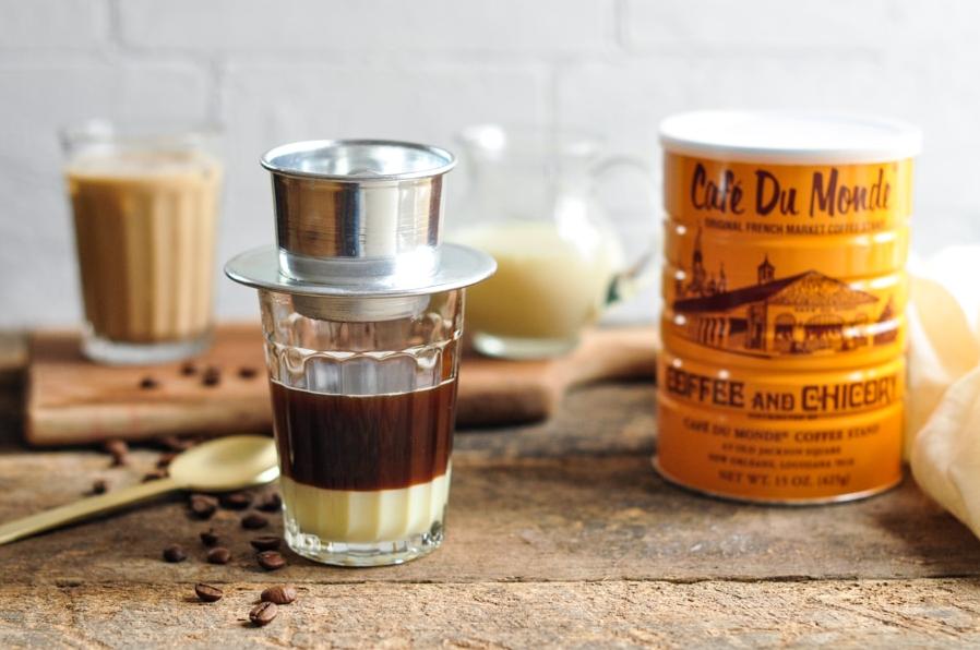  Take a break from your daily routine and indulge in the creamy goodness of Vietnamese coffee.