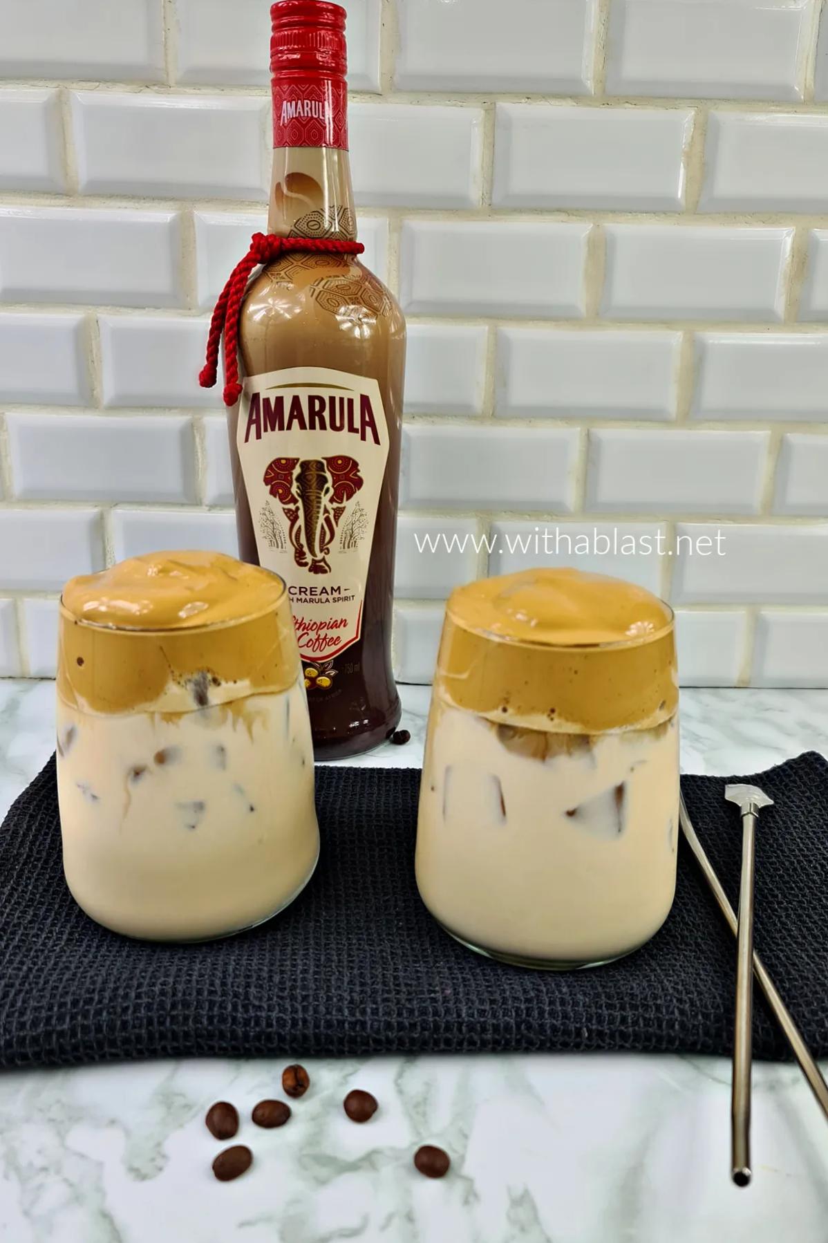  Take a sip, close your eyes, and indulge in the rich, smooth combination of coffee and Amarula.