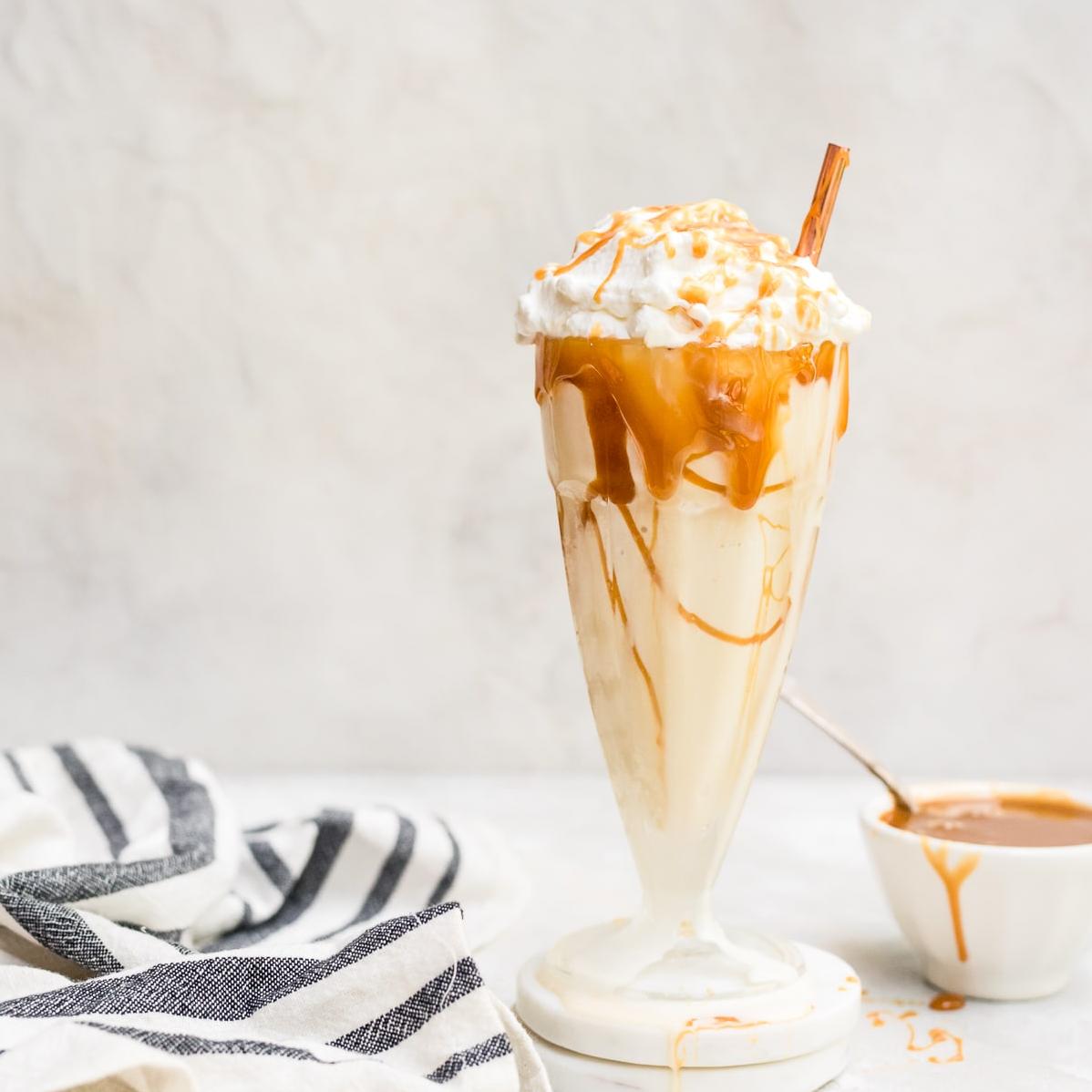  Take your taste buds on a delicious ride with this latte milkshake
