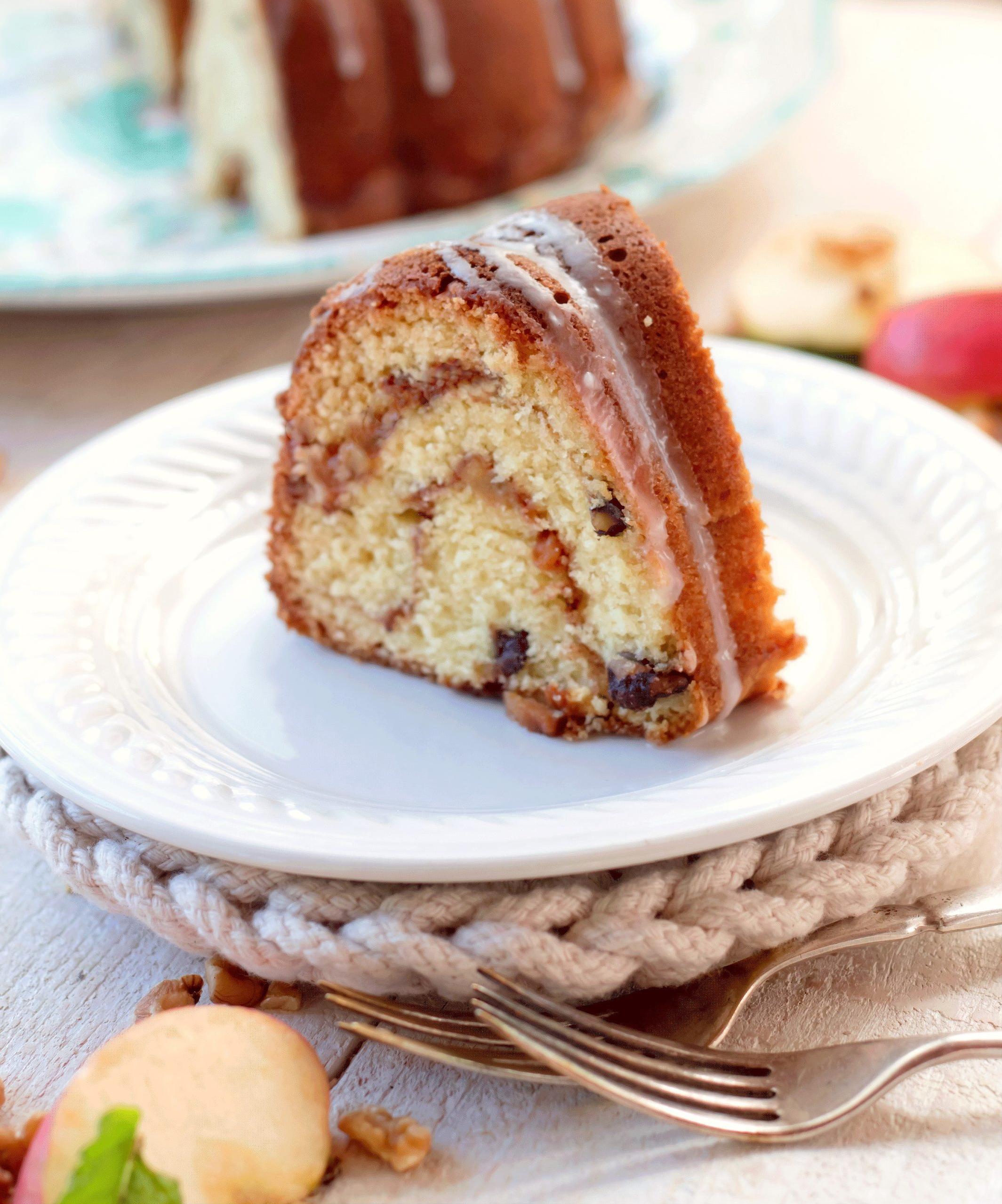  The apple-nut filling in this coffee cake provides a perfect balance of sweetness and crunch.