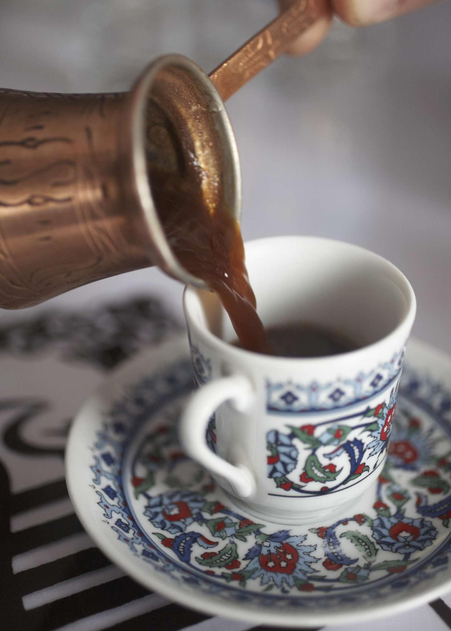  The art of brewing a cup of Turkish coffee