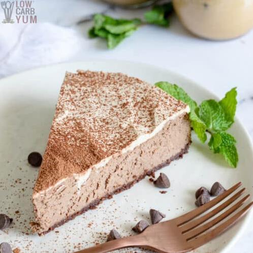  The combination of chocolate, coffee, and cheesecake is truly heavenly.