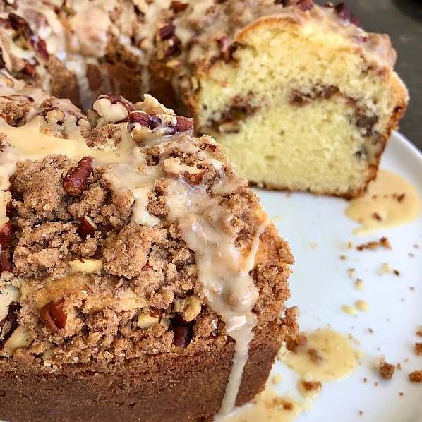  The combination of cinnamon and sour cream make this coffee cake rich and decadent.