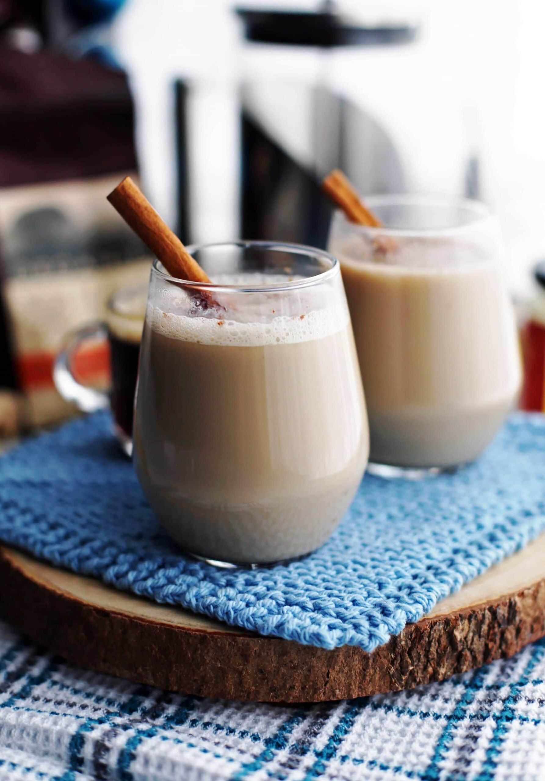  The combination of ginger and cinnamon really makes this spiced coffee pop.