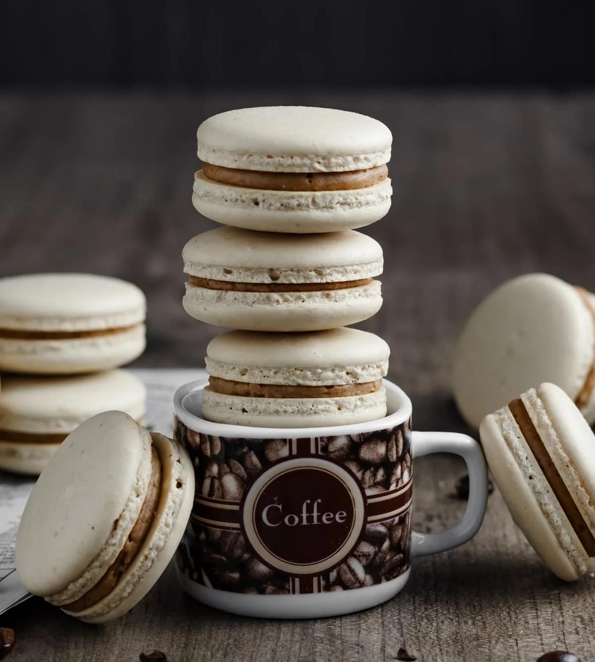  The perfect accompaniment to your favorite coffee or tea, these macaroons are the ultimate indulgence.