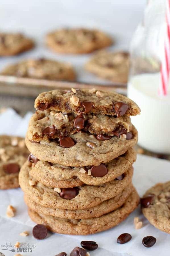  The perfect chocolate coffee toffee cookie combo.
