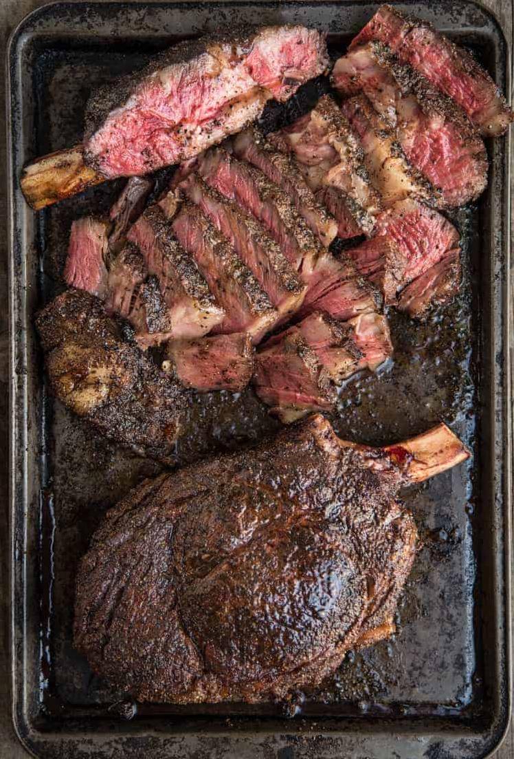  The perfect Sunday night dinner - juicy cowboy steak infused with the rich flavors of coffee and ancho.