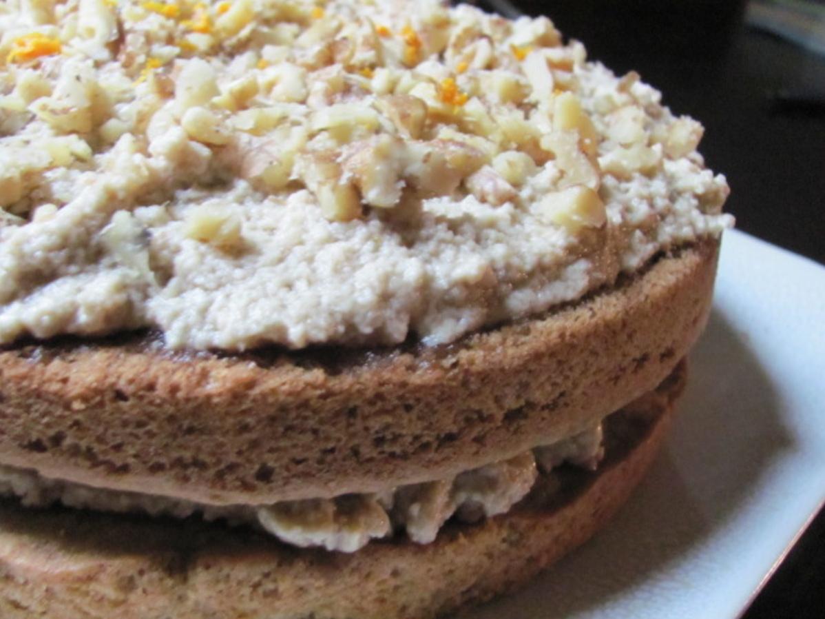  The streusel topping adds just the right amount of sweet crunch to the cake.