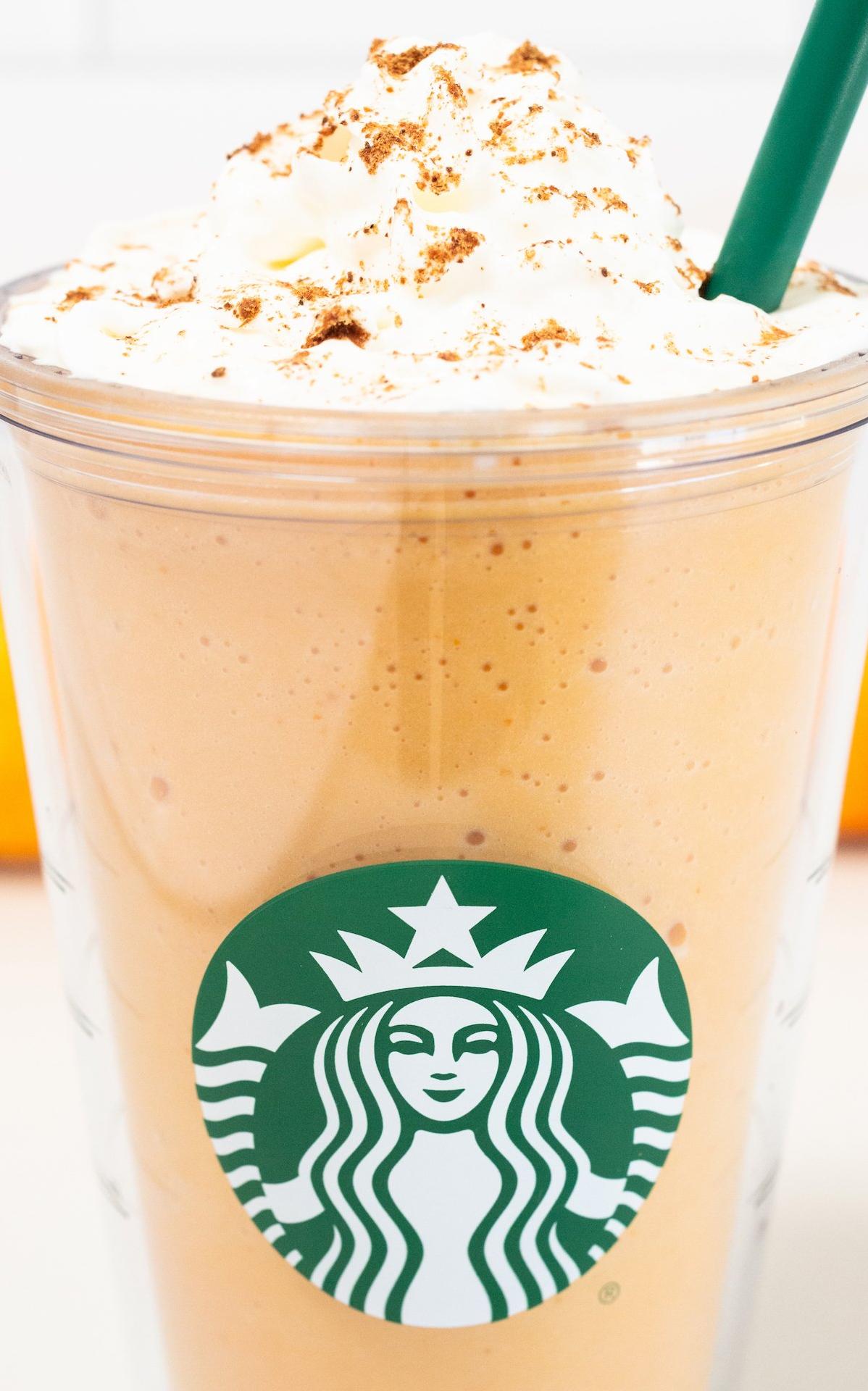  This coffee frappe is a winter-spiced treat to warm you up on a chilly day.