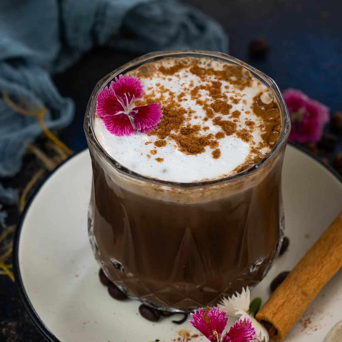  This frothy beverage is the perfect balance between sweet and spicy.