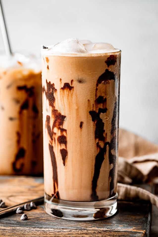  This iced coffee with chocolate recipe is a match made in heaven.