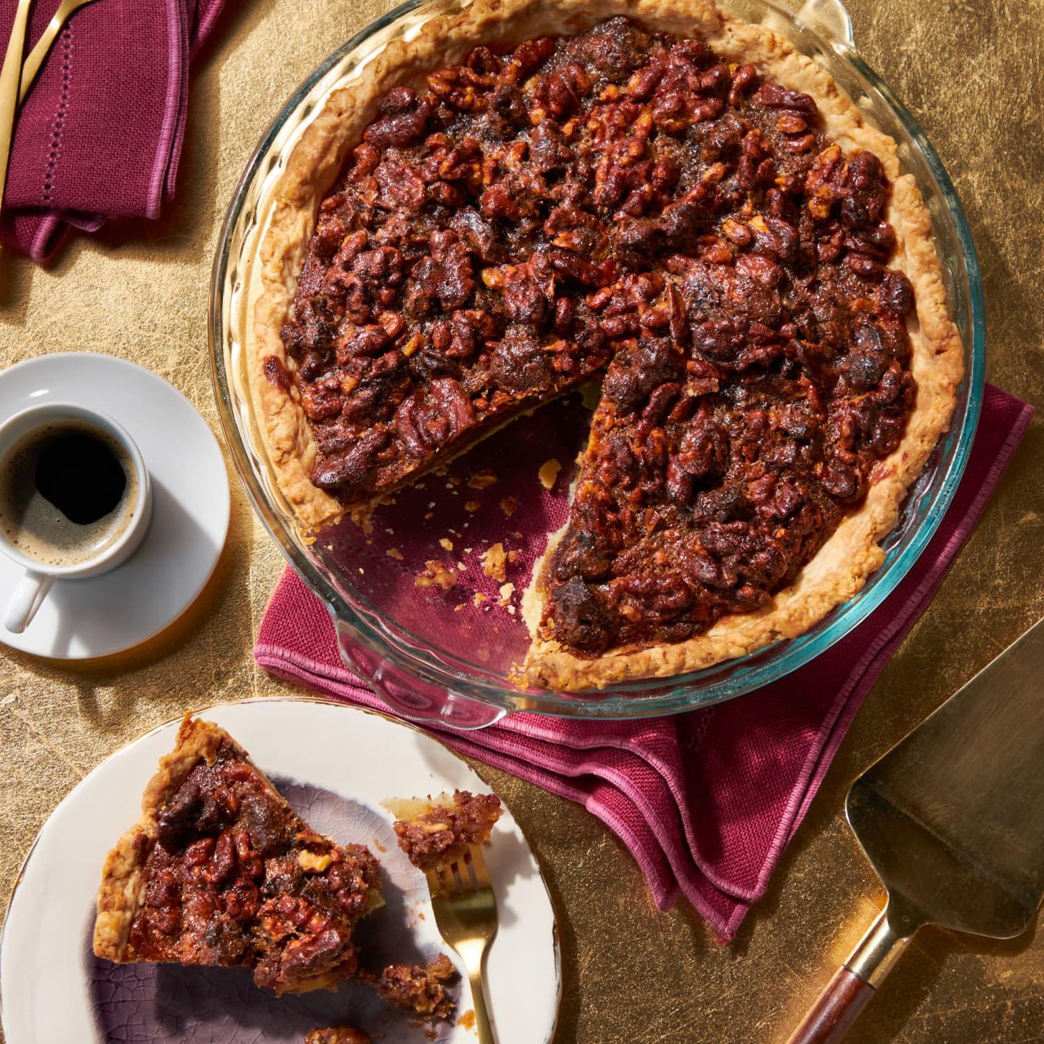  This is not your ordinary pie - it's a coffee-infused masterpiece!