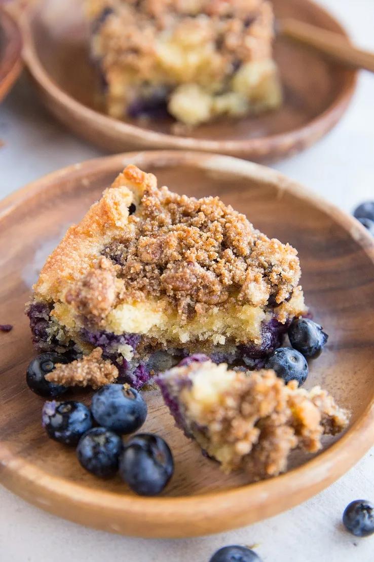  This low carb blueberry coffee cake is a game changer for breakfast.