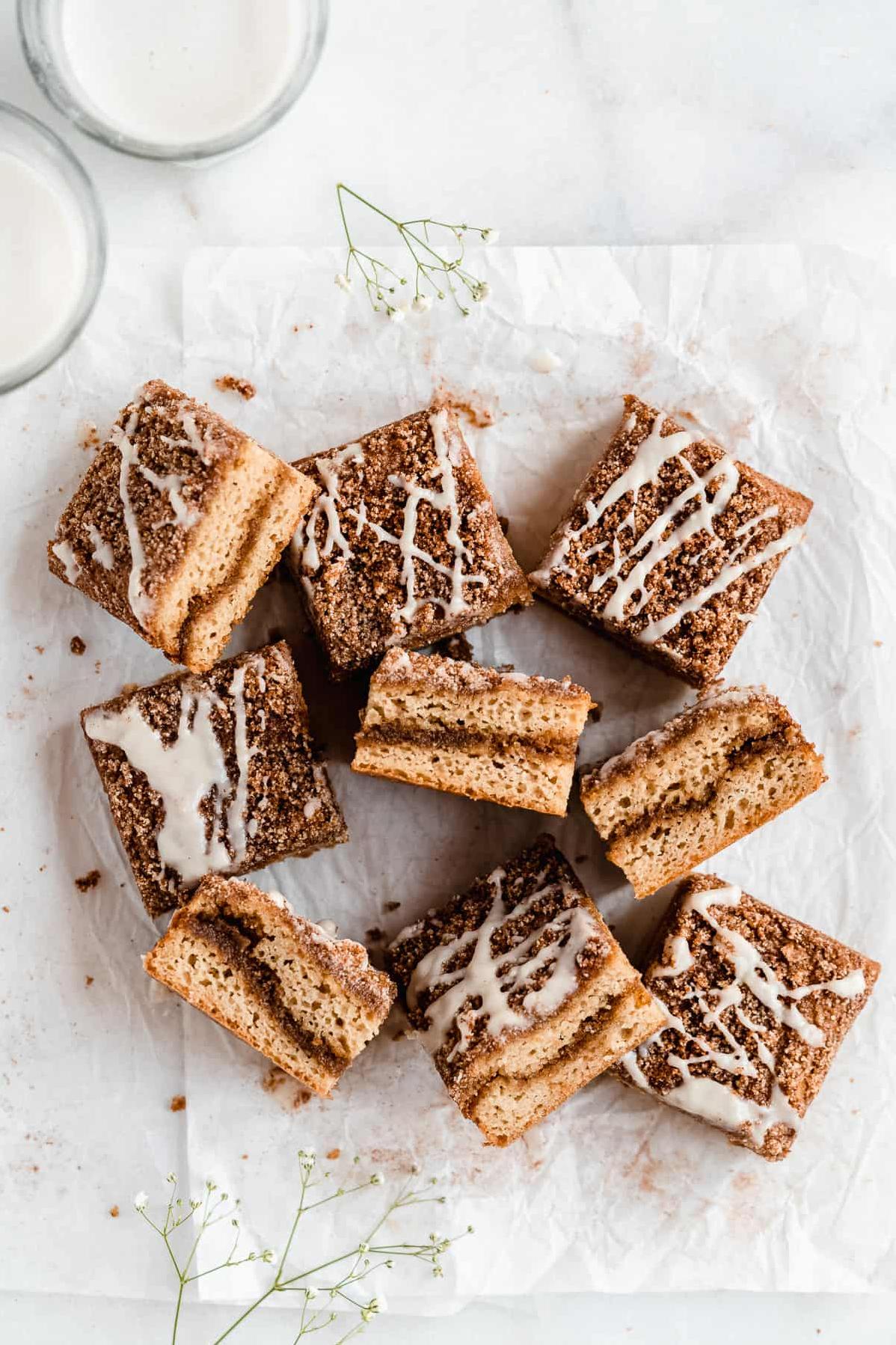  This Paleo coffee cake is gluten-free, grain-free, dairy-free, and refined-sugar-free.