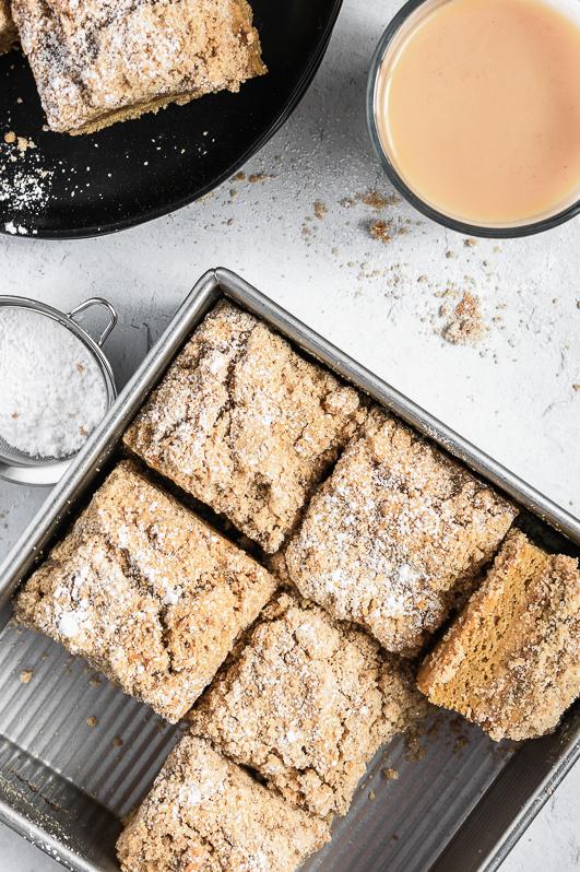  This recipe puts a twist on classic coffee cake with its bold cinnamon and smooth coffee flavors.