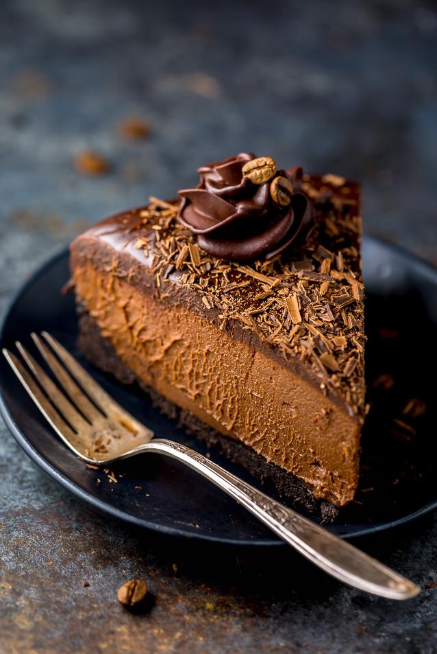  This rich and creamy chocolate cheesecake is the ultimate indulgence.
