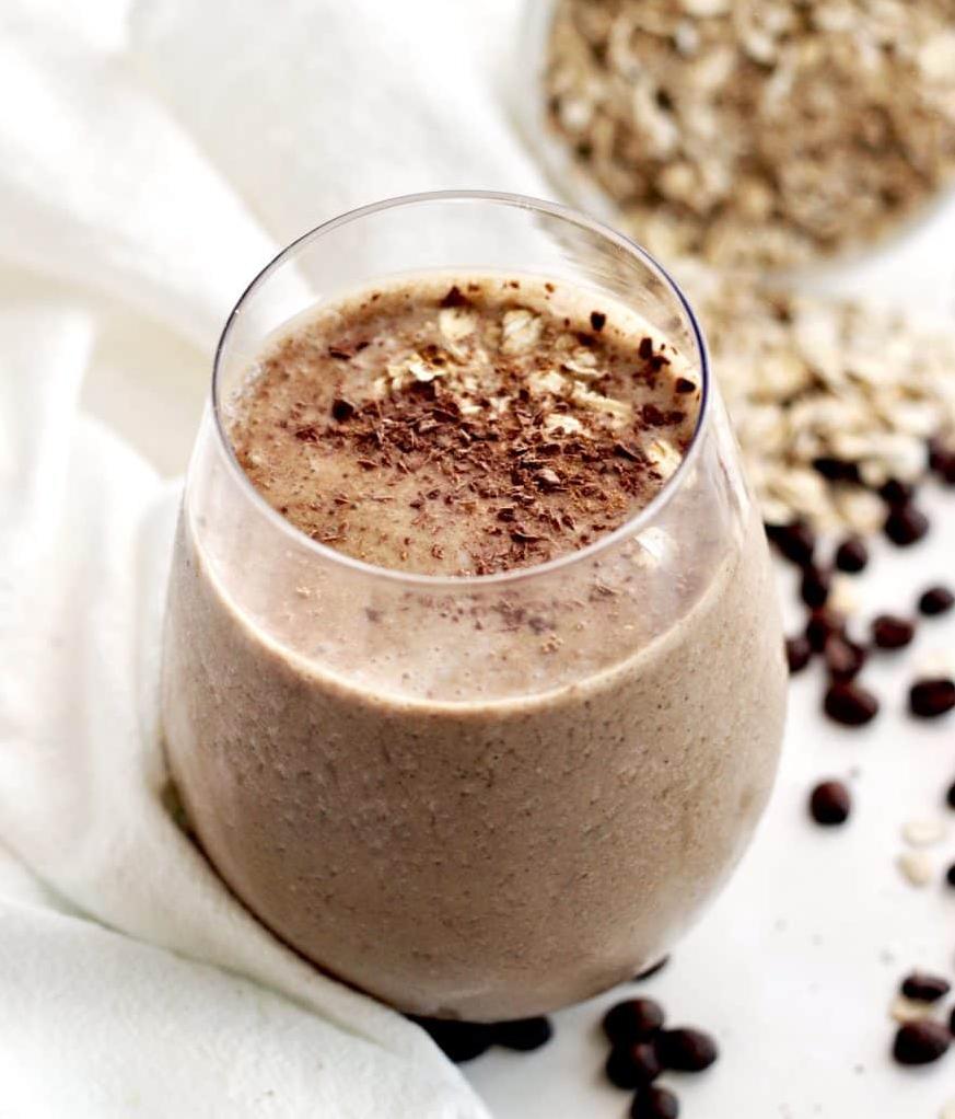  This smoothie has a healthy twist, with low-fat yogurt and ripe bananas making it a guilt-free indulgence.