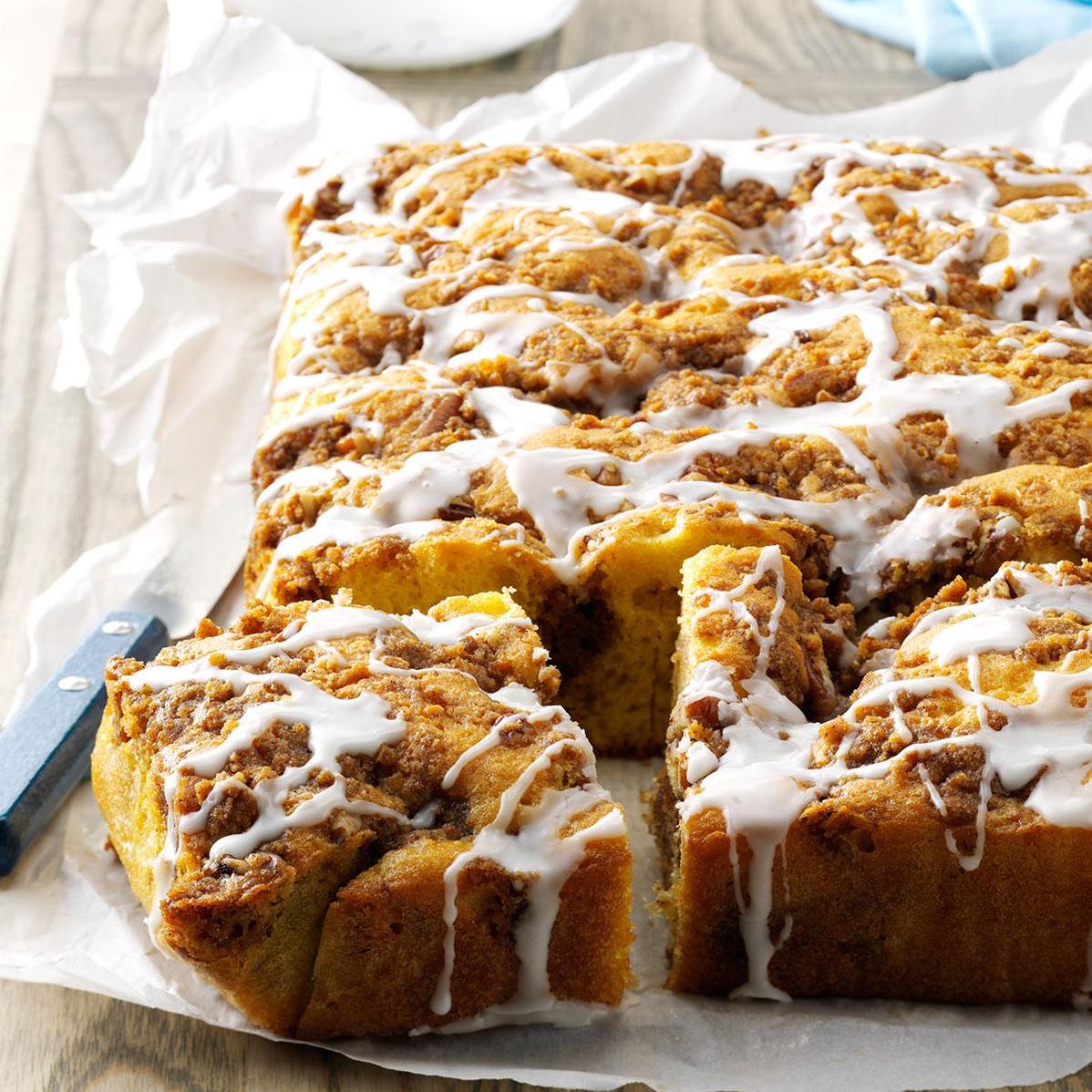  This soft and moist coffee cake is a total treat for your taste buds.