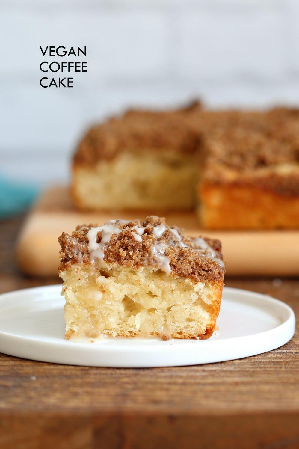  This Vegan Cinnamon Coffee Cake is the perfect dessert to enjoy with a warm cup of coffee.