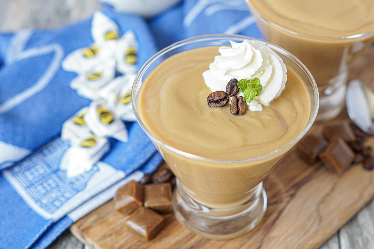  Treat your taste buds to a luxurious coffee cream custard.