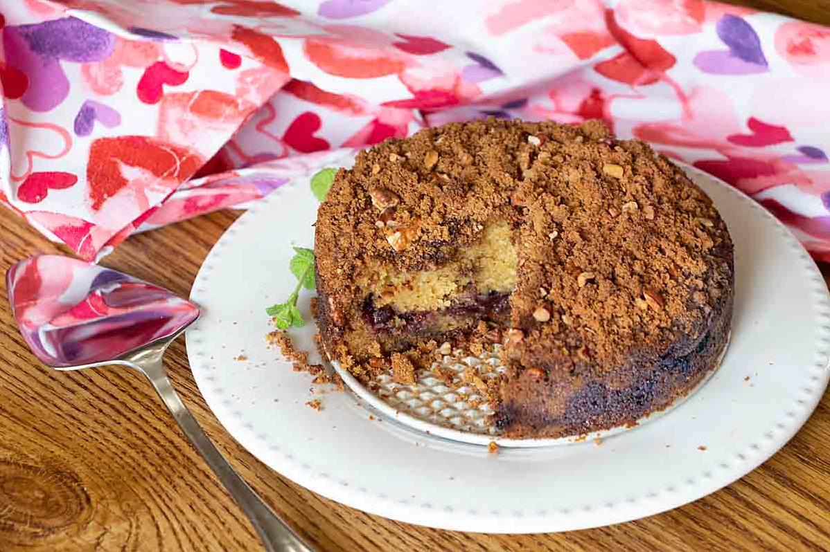  Treat yourself to a slice of this flavorful and healthier coffee cake.