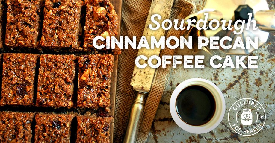  Treat yourself with a delightful slice of our Sourdough Cinnamon Pecan Coffee Cake.
